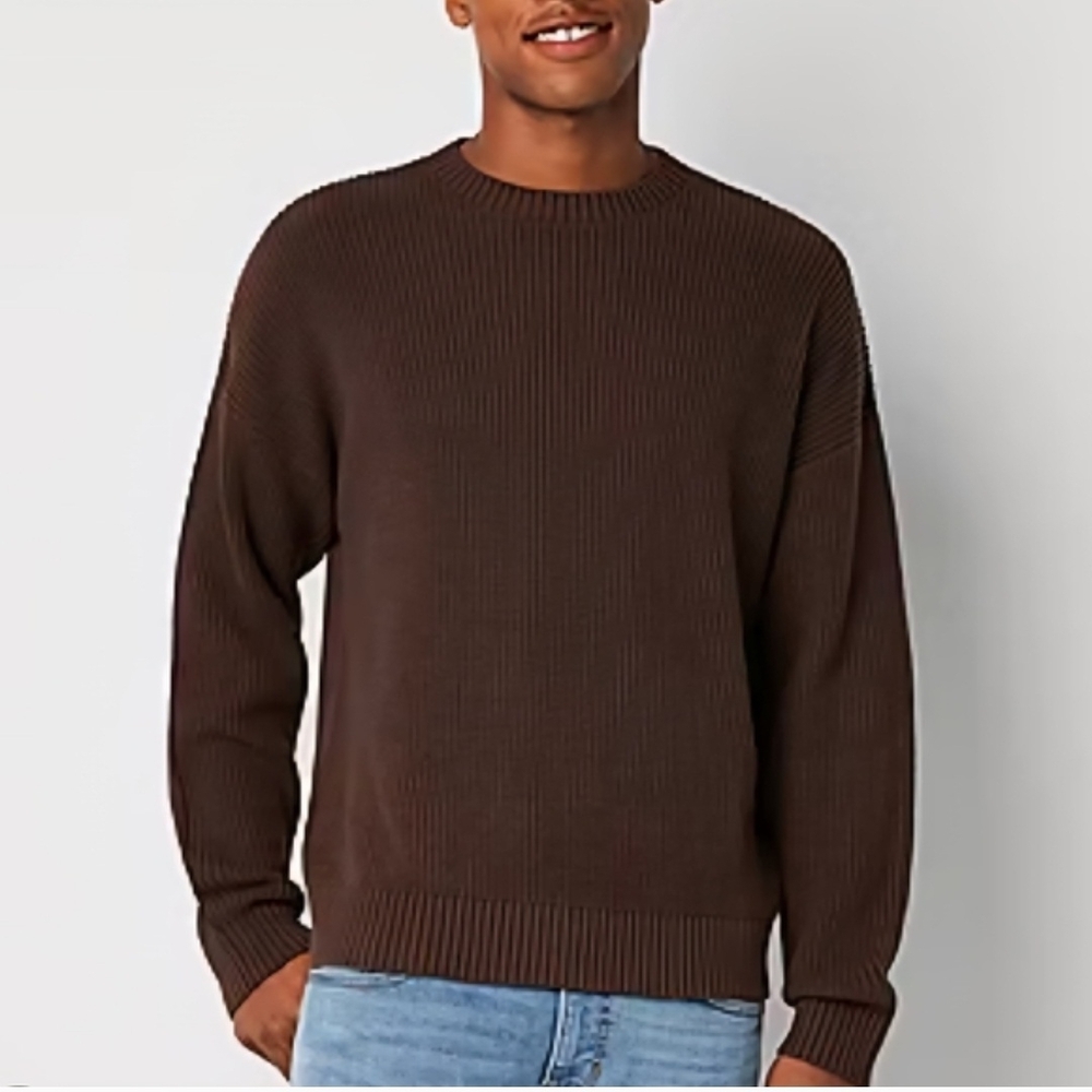 Arizona Jean Company Men's Chocolate Crewneck Sweater
